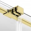 NEW TRENDY Kabina prysznicowa SMART LIGHT GOLD 1D prostokątna U 150x110x200 szkło czyste 8mm Active Shield 2.0 - UCHWYT RELING EXK-6720